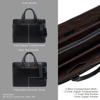 Jack Studio Genuine Cow Leather Bussiness Cassual Sling Briefcase Bag - BAB 30818 thumbnail