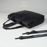 Jack Studio Genuine Cow Leather 2-Way Style Bussiness Casual Sling Bag - BAB 30819 thumbnail