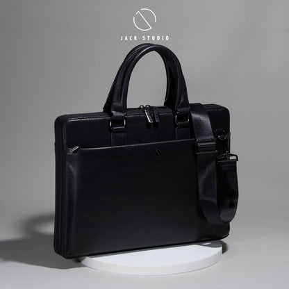 Jack Studio Genuine Cow Leather Bussiness Cassual Sling Briefcase Bag - BAB 30818