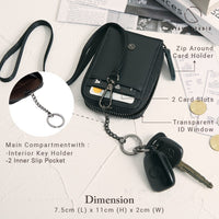 Leather Card Holder Round Zipper – Lanyard Collection thumbnail