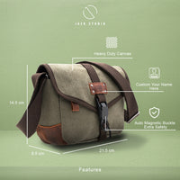 Jack Studio Canvas Leather Trendy Crossbody Sling– BAD 40104 thumbnail