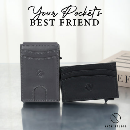 Jack Studio Genuine Cow Leather Men’s Card Holder Sleek Design - JWD 40177 - Jack Studio Marketing Sdn Bhd