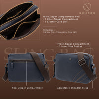 Jack Studio Unisex Genuine Leather Sling Bag Man Beg Lelaki - BAB 30503 thumbnail