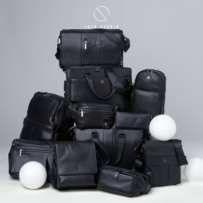 Jack Studio Full Grain Cow Leather Black Long Clutch Wallet Dompet Panjang - BAB 30812 - Jack Studio Marketing Sdn Bhd