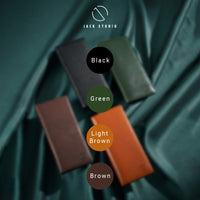 Jack Studio Vegetable Tanned Cow Leather RFID Protection Bi-Fold Long Wallet - JWC 31053 thumbnail
