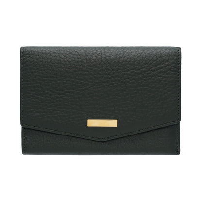 Jack Studio Full Grain Leather Trifold Medium Ladies Wallet Woman Purse with Zipper Coin Pocket - JWB 40553 LT