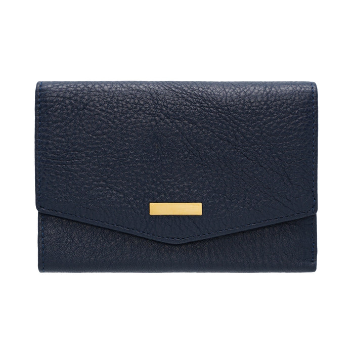Leather Medium Trifold Wallet with Zipper Coin Pocket – MT Collection