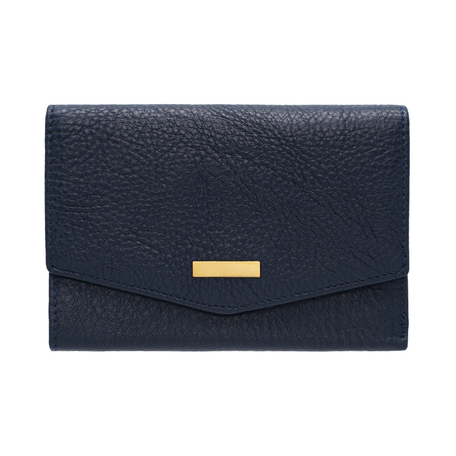 Leather Medium Trifold Wallet with Zipper Coin Pocket – MT Collection