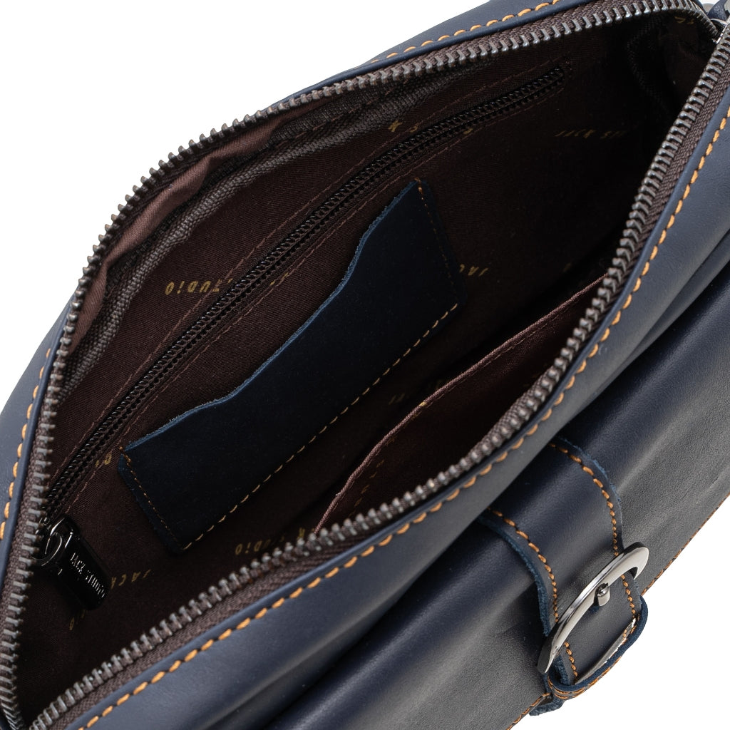 Jack Studio Full Grain Cow Leather Medium Sling Crossbody Buckle Men’s Bag - BAC 40316 - Jack Studio Marketing Sdn Bhd