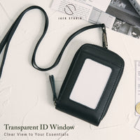 Leather Card Holder Round Zipper – Lanyard Collection thumbnail