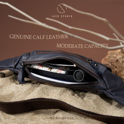 Jack Studio Genuine Leather Men Waist Chest Bag Beg Lelaki - BAB 30509