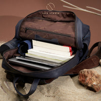 Jack Studio Full Grain Leather Stylish Large Backpack Travel Casual Bag - BAB 30502 thumbnail