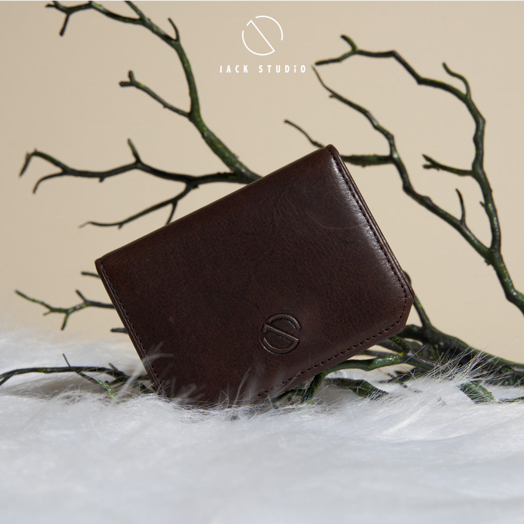 Jack Studio Full Grain Cow Leather Short Wallet Multifunctional Card Holder Easy Carry - JWC 30859 - Jack Studio Marketing Sdn Bhd
