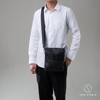 Jack Studio Full Grain Cow Leather Two Size Sling Crossbody Bag for Men - BAB 30813/30814 thumbnail