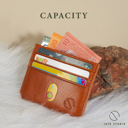 Jack Studio Full Grain Leather Small Card Holder - JWC 30860