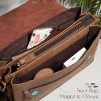 Jack Studio Full Grain Crazy Horse Leather Sling Crossbody Bag Beg Lelaki - BAC 30839 thumbnail