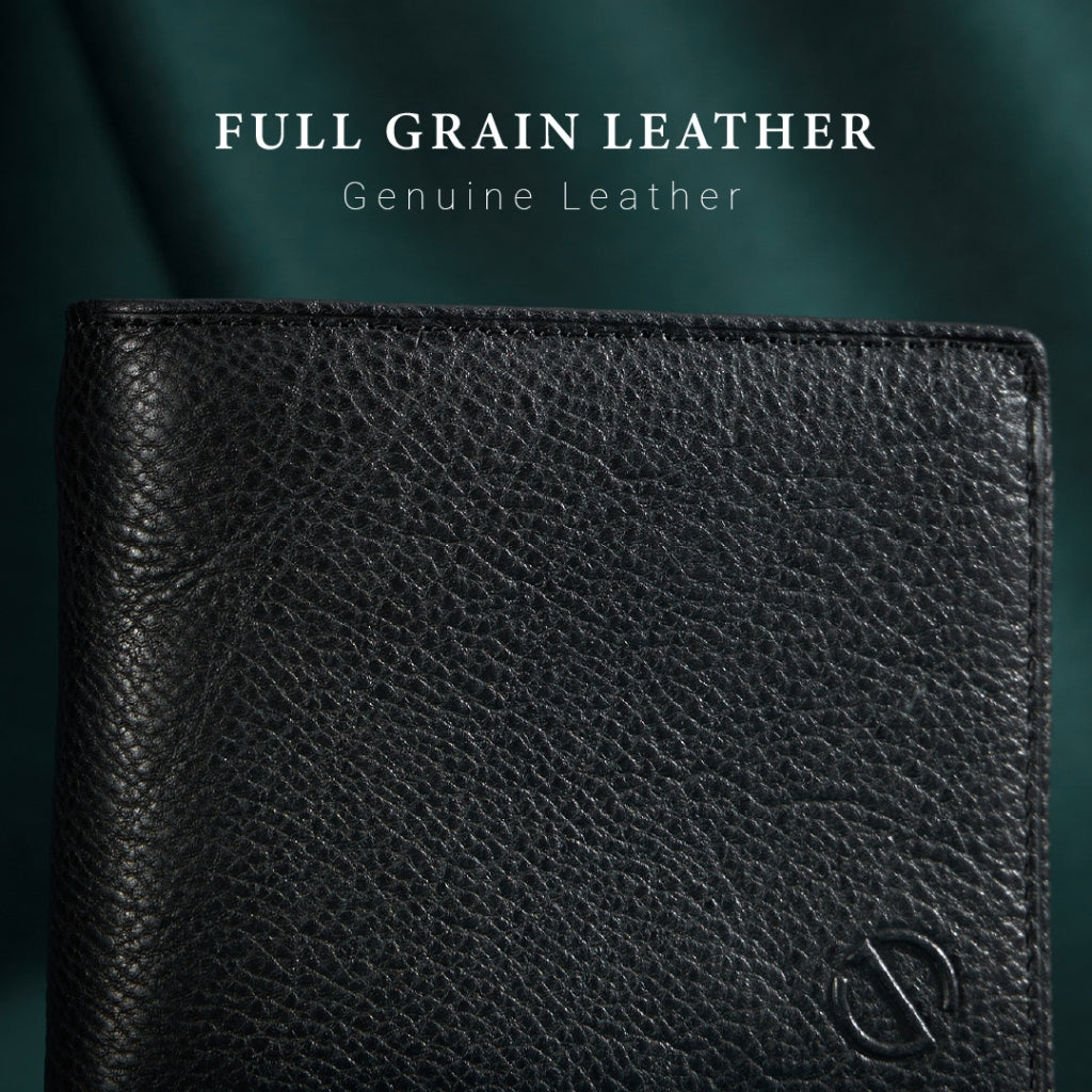 Jack Studio Vegetable Tanned Genuine Cow Leather Bifold Men’s Wallet with Coin Pocket - JWC 31051