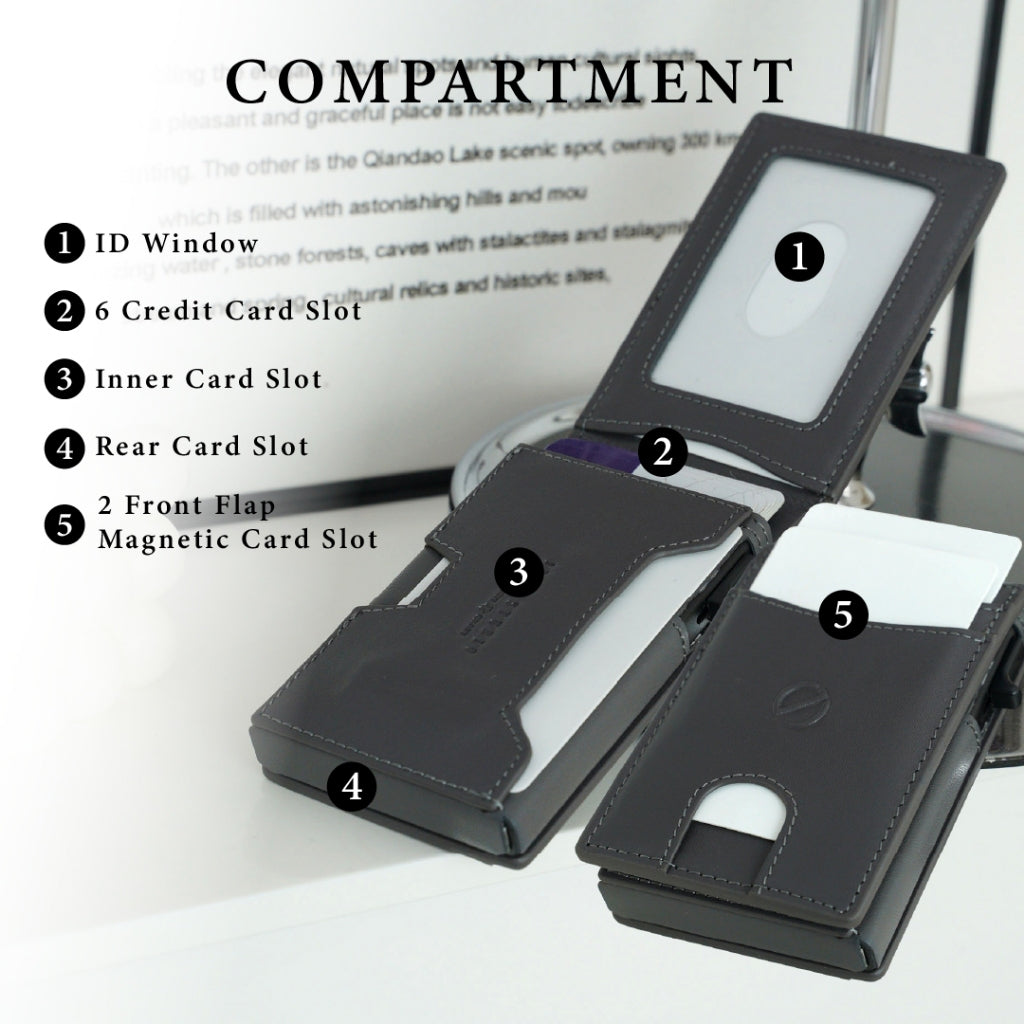 Jack Studio Genuine Cow Leather Men’s Card Holder Sleek Design - JWD 40177 - Jack Studio Marketing Sdn Bhd