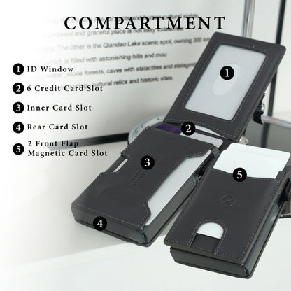 Jack Studio Genuine Cow Leather Men’s Card Holder Sleek Design - JWD 40177 - Jack Studio Marketing Sdn Bhd
