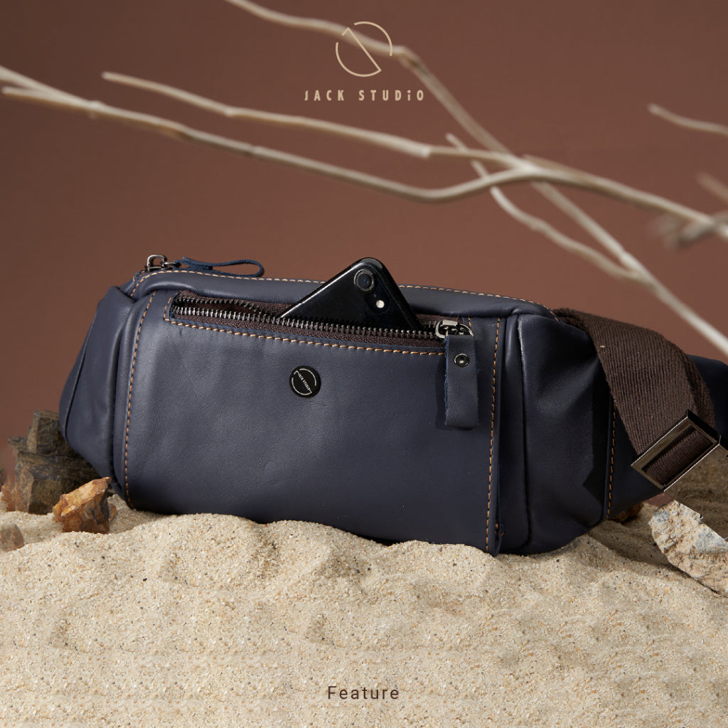 Jack Studio Genuine Leather Men Waist Chest Bag Beg Lelaki - BAB 30509