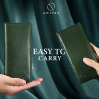 Jack Studio Vegetable Tanned Cow Leather RFID Protection Bi-Fold Long Wallet - JWC 31053 thumbnail