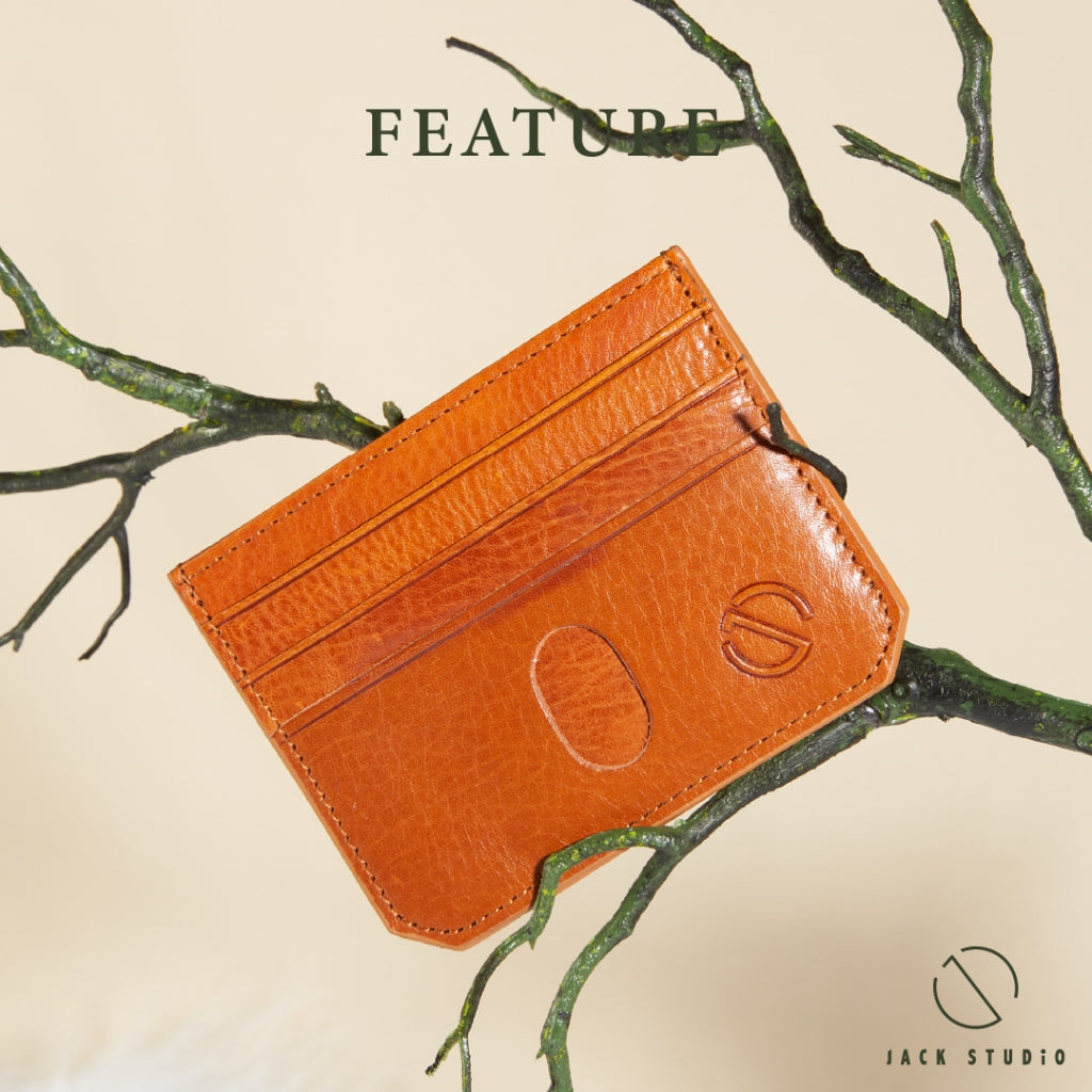 Jack Studio Full Grain Leather Small Card Holder - JWC 30860