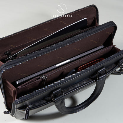 Jack Studio Genuine Cow Leather Bussiness Cassual Sling Briefcase Bag - BAB 30818