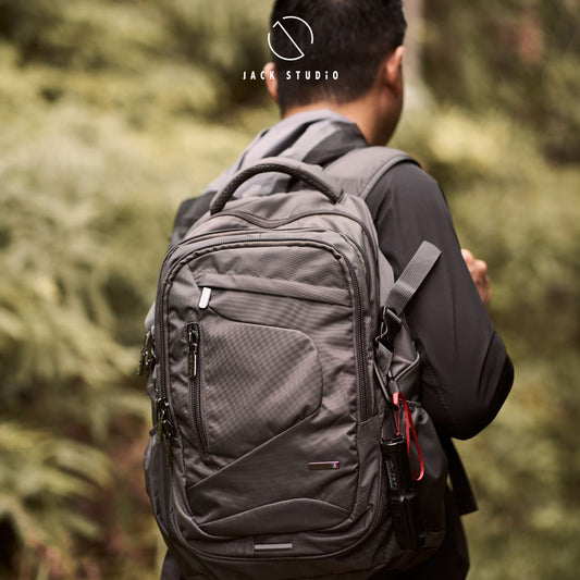Jack Studio Outdoor Water Resistant Nylon Backpack Hiking Bag with Rain Cover - BAK 30701