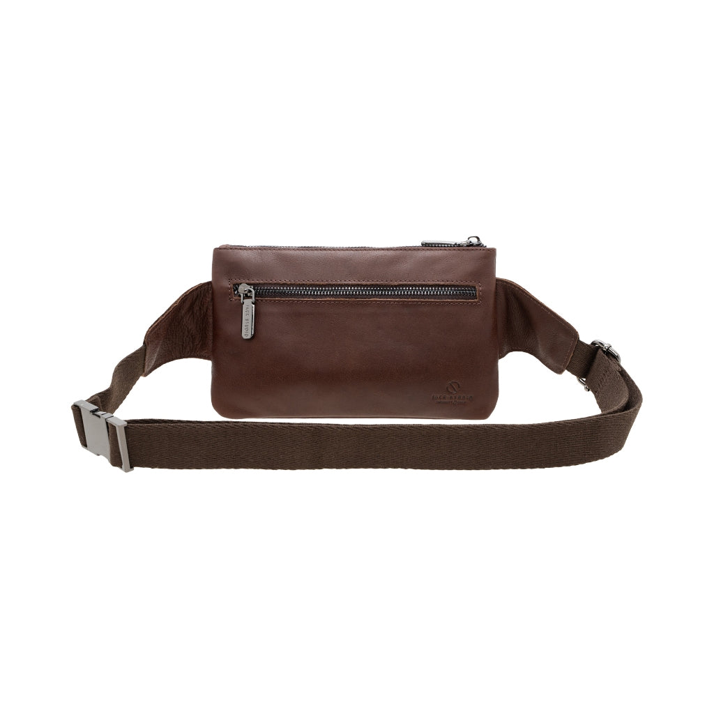 Jack Studio Full Grain Cow Leather Thin Chest Crossbody Waist Pouch Buckle Men’s Bag - BAC 40315 - Jack Studio Marketing Sdn Bhd
