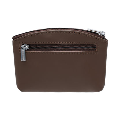Jack Studio Genuine Cow Leather Coin Pouch Zip Wallet with Keyholder - JK40155