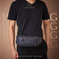 Jack Studio Genuine Leather Men Waist Chest Bag Beg Lelaki - BAB 30509 thumbnail