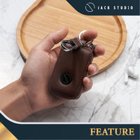 Leather Car Key Holder Keychain – JK Collection thumbnail