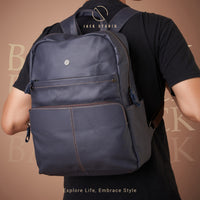 Jack Studio Full Grain Leather Stylish Large Backpack Travel Casual Bag - BAB 30502 thumbnail