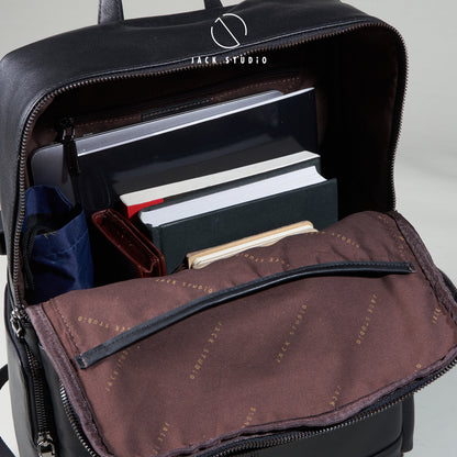 Jack Studio Genuine Cow Leather Bussiness Casual Backpack - BAB 30817