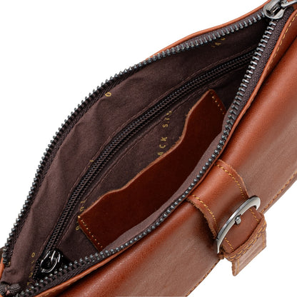 Jack Studio Full Grain Cow Leather Thin Chest Crossbody Waist Pouch Buckle Men’s Bag - BAC 40315 - Jack Studio Marketing Sdn Bhd