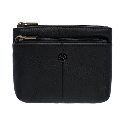 Jack Studio Full Grain Leather Small Coin Pouch Zip Wallet Woman Purse with Keyholder -  JWB 40556 CP
