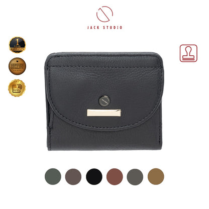 Jack Studio Artemis Leather Bi Fold Small Short Ladies Women Wallet - JWB 20873