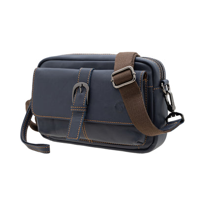 Jack Studio Full Grain Cow Leather Medium Sling Crossbody Buckle Men’s Bag - BAC 40316 - Jack Studio Marketing Sdn Bhd