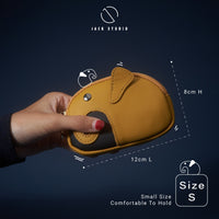 Jack Studio Genuine Cow Leather Cute Coin Pouch Zip Wallet with Keyholder - JWB 30851/30852 thumbnail