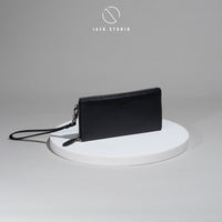 Jack Studio Full Grain Cow Leather Black Long Clutch Wallet Dompet Panjang - BAB 30812 thumbnail