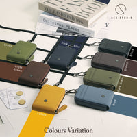 Leather Card Holder Round Zipper – Lanyard Collection thumbnail