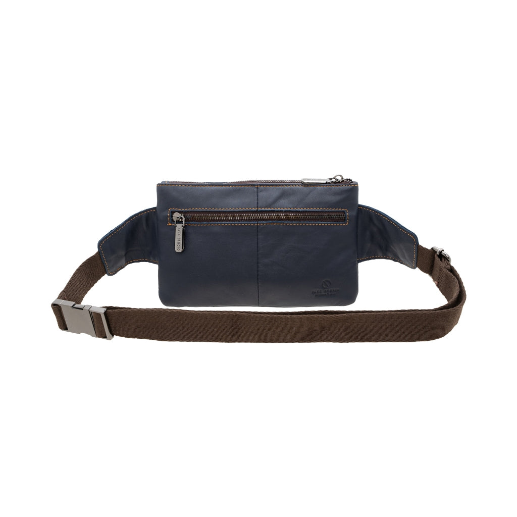 Jack Studio Full Grain Cow Leather Thin Chest Crossbody Waist Pouch Buckle Men’s Bag - BAC 40315 - Jack Studio Marketing Sdn Bhd