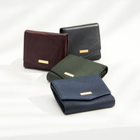 Jack Studio Full Grain Leather Trifold Short Ladies Wallet Woman Purse - JWB 40554 T thumbnail