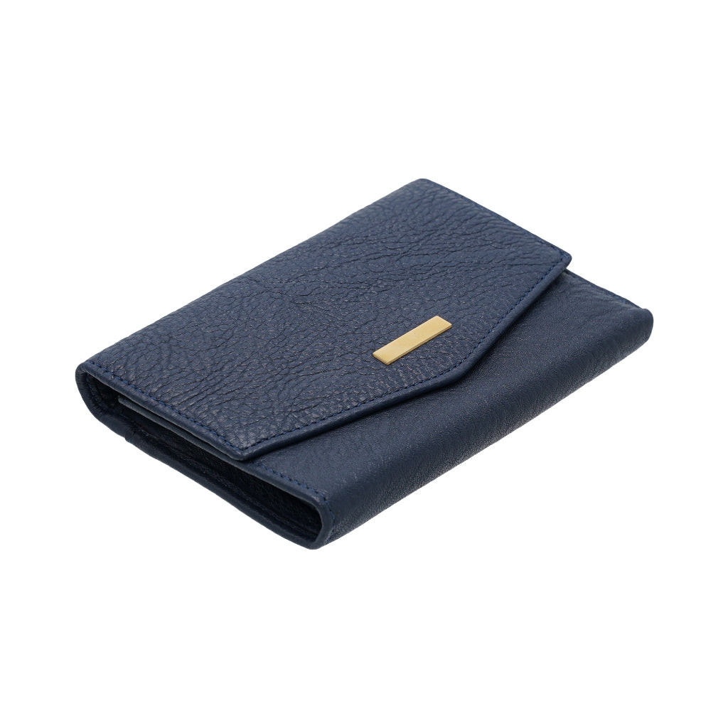 Jack Studio Full Grain Leather Trifold Medium Ladies Wallet Woman Purse with Zipper Coin Pocket - JWB 40553 LT