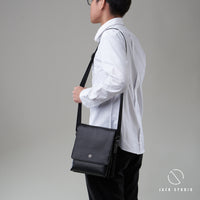 Jack Studio Genuine Cow Leather Bussiness Casual Sling Crossbody Bag - BAB 30815 thumbnail