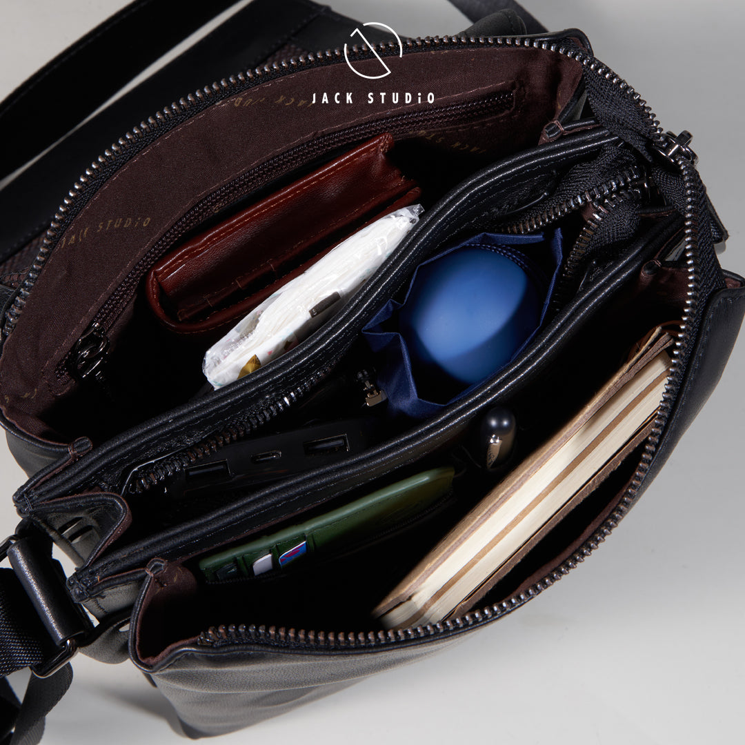 Jack Studio Genuine Cow Leather Bussiness Casual Sling Crossbody Bag - BAB 30815 - Jack Studio Marketing Sdn Bhd