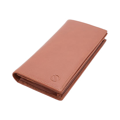 Jack Studio Vegetable Tanned Cow Leather Magnetic Closure Bifold Long Wallet - JWC 30863