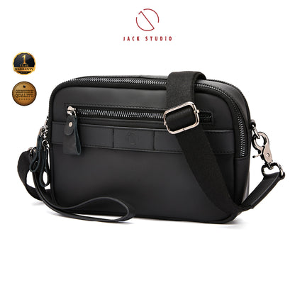 (TEST ONLY) Modern Sling Crossbody Clutch Leather Men's bag- BAI50519