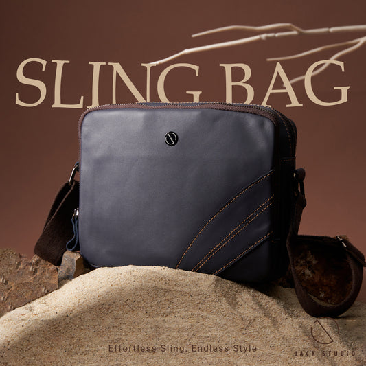 Jack Studio Unisex Genuine Leather Sling Bag Man Beg Lelaki - BAB 30503