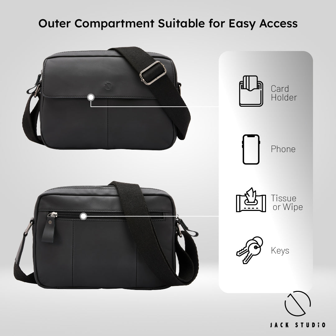 （test）Stylish Sling Crossbody Cow Leather Men's Bag - BAI50518